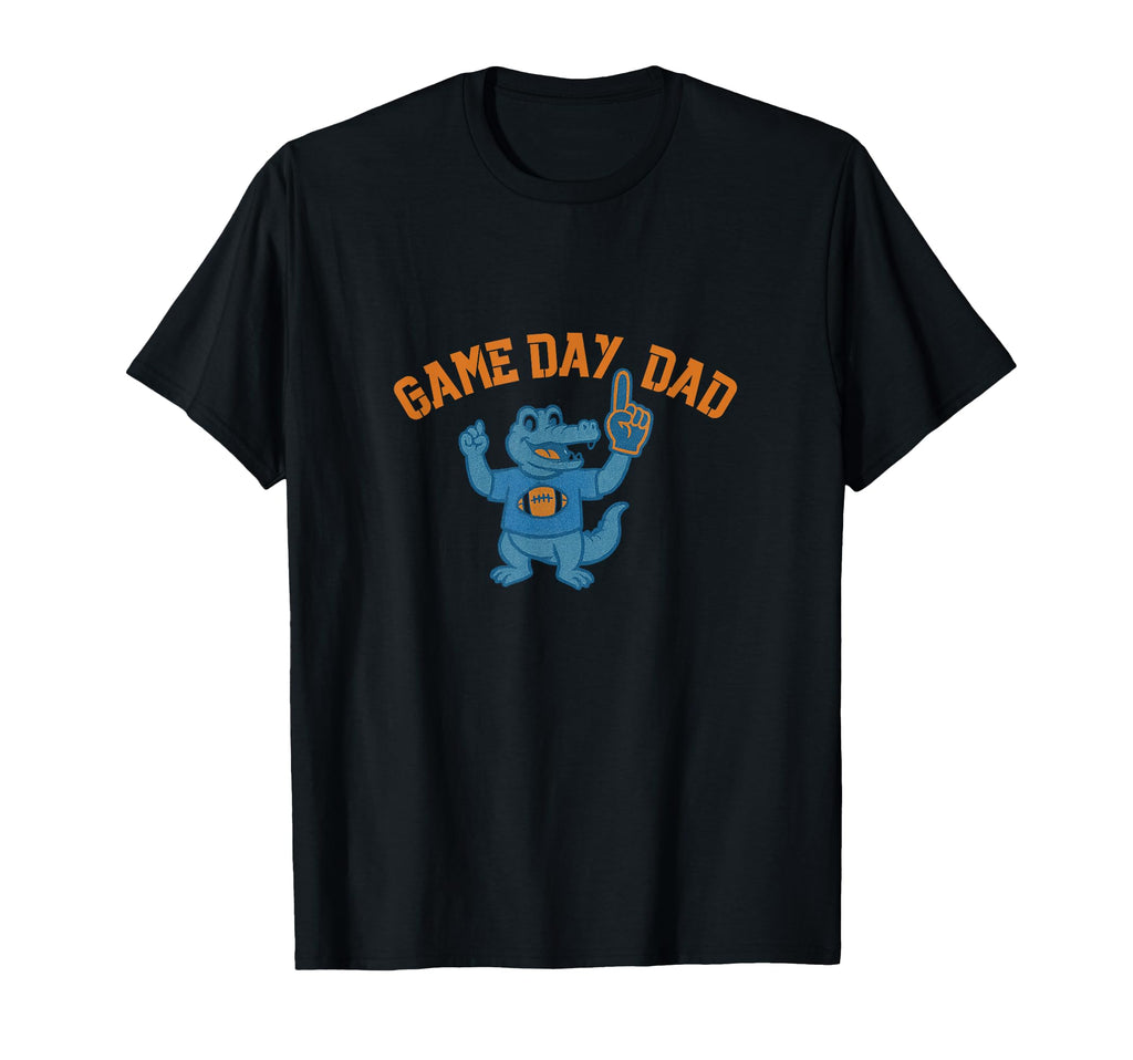 Game Day Dad Football Alligator Foam T-Shirt - Graphic Print Men Women - T-Shirt, Sweatshirt, Hoodie