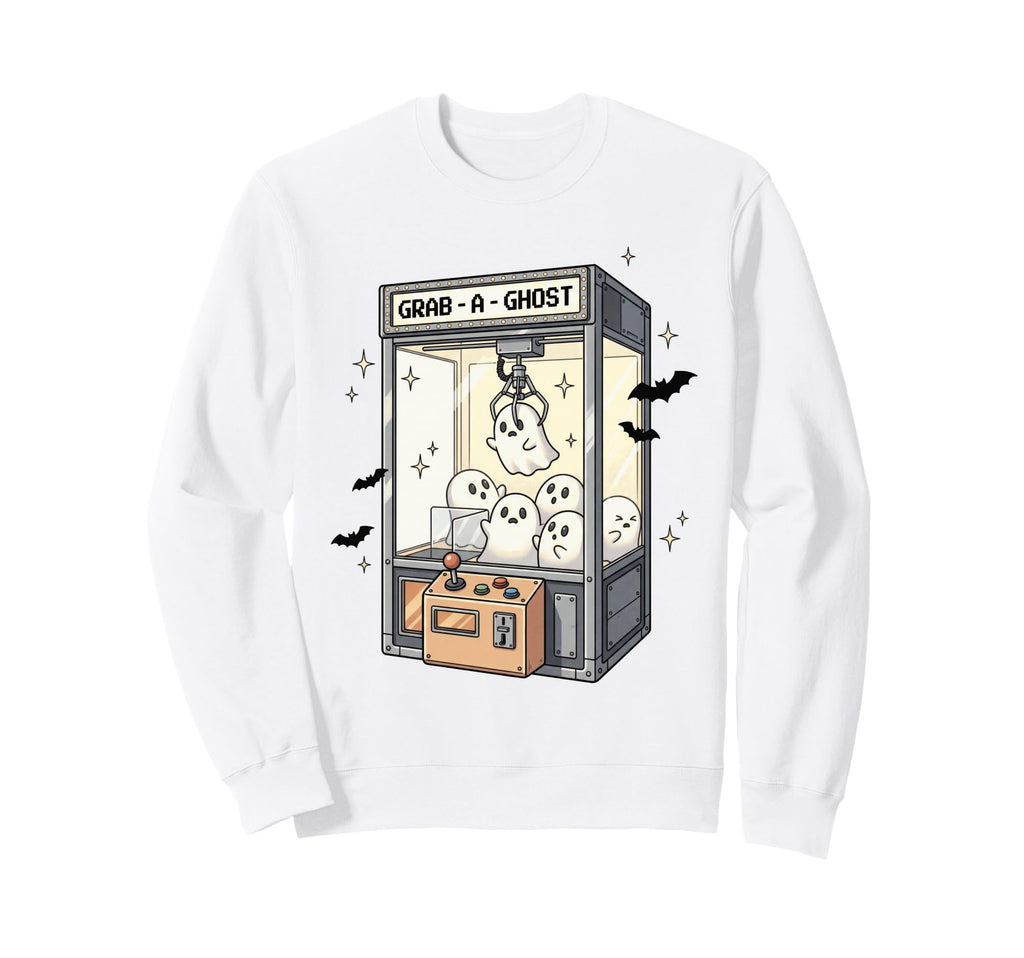Grab Ghost Claw Machine Halloween Arcade Sweatshirt - Graphic Print Unisex - T-Shirt, Sweatshirt, Hoodie