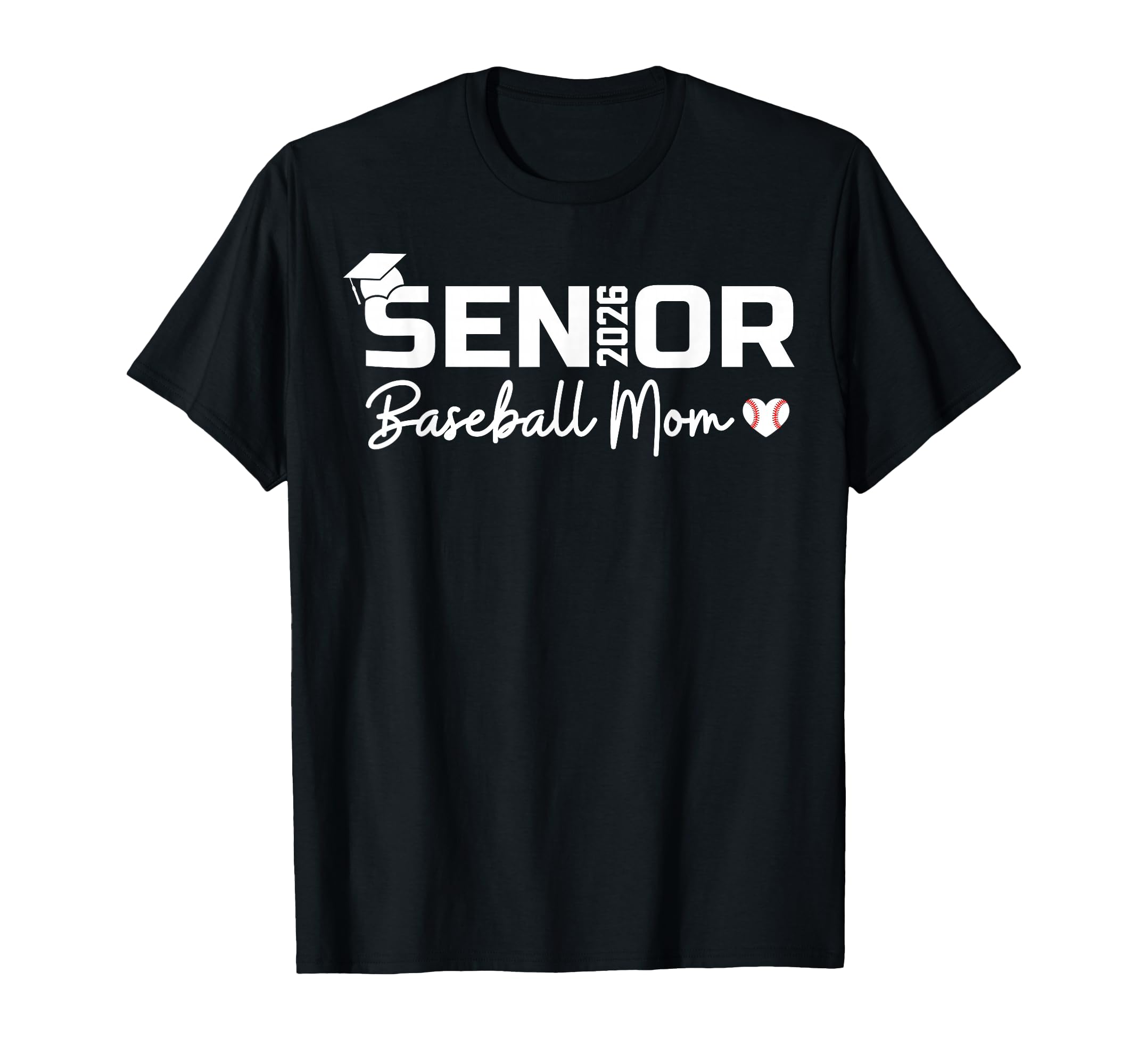 Senior 2026 Baseball Mom Proud Mom T-Shirt - Trendy Graphic Unisex - T-Shirt, Sweatshirt, Hoodie