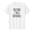 Lazy Halloween Costume Pretend Im T-Shirt - Custom Art Print Unisex - T-Shirt, Sweatshirt, Hoodie