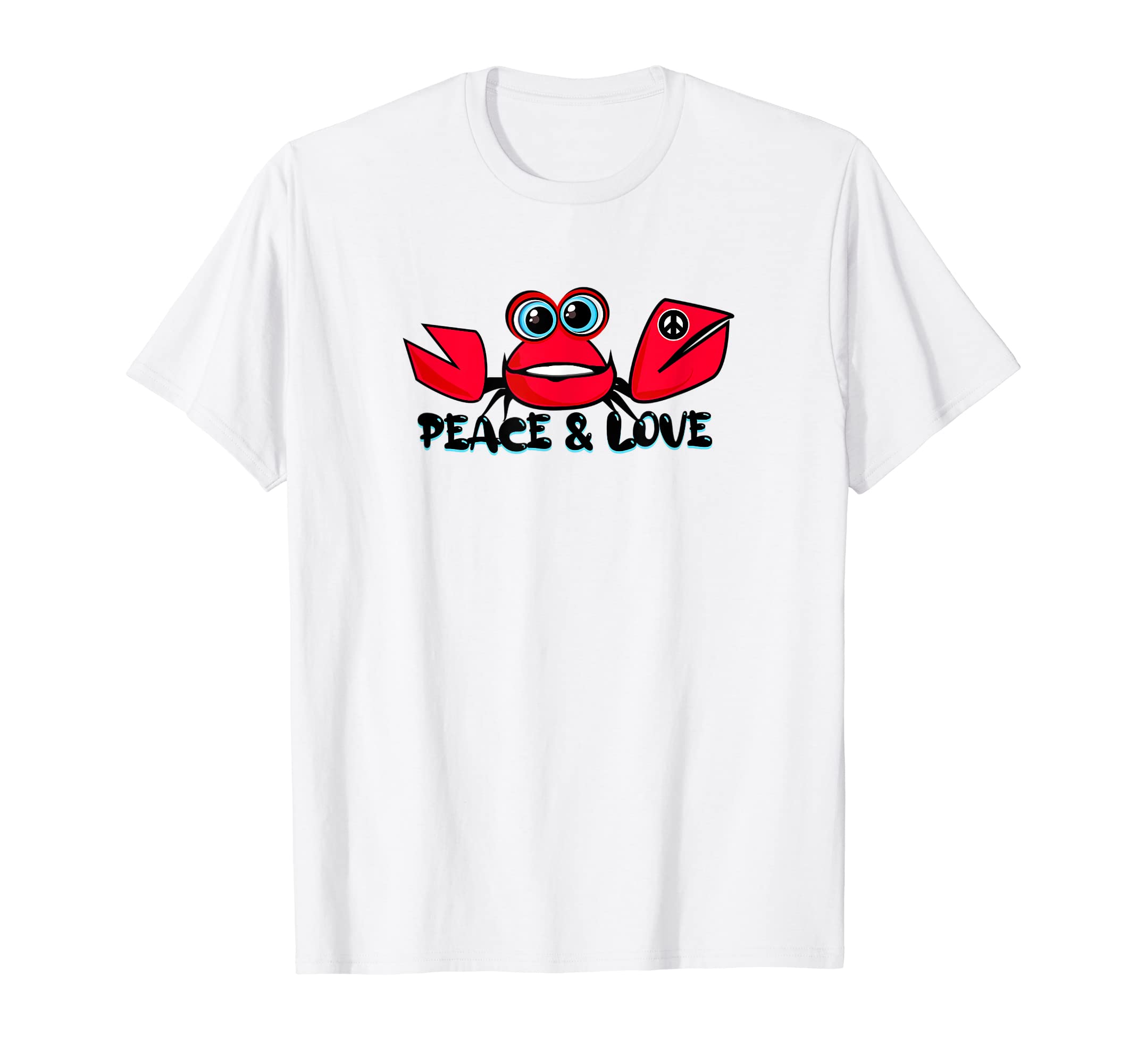 Peace Love Crab T-Shirt - Aesthetic Graphic for Adults - T-Shirt, Sweatshirt, Hoodie