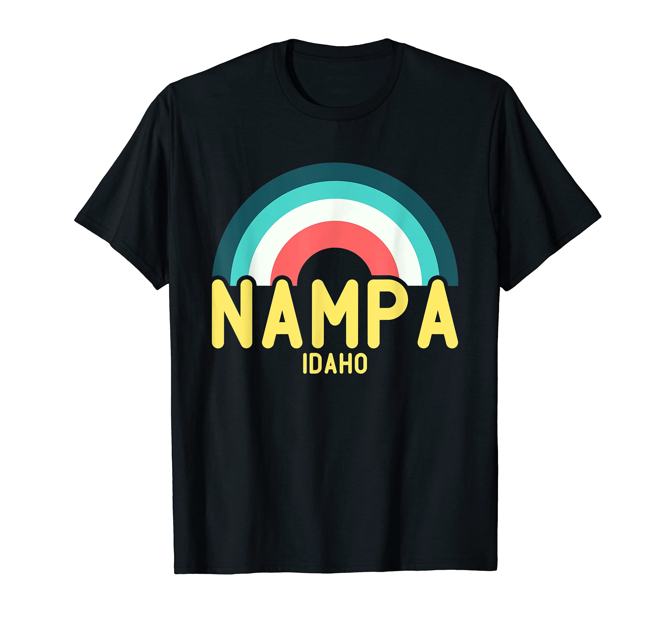Nampa Idaho Rainbow T-Shirt - Aesthetic Graphic for Adults - T-Shirt, Sweatshirt, Hoodie