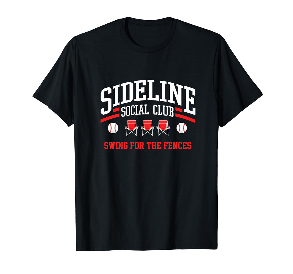 Baseball Sideline Social Club Baseball T-Shirt - Aesthetic Graphic Unisex - T-Shirt, Sweatshirt, Hoodie