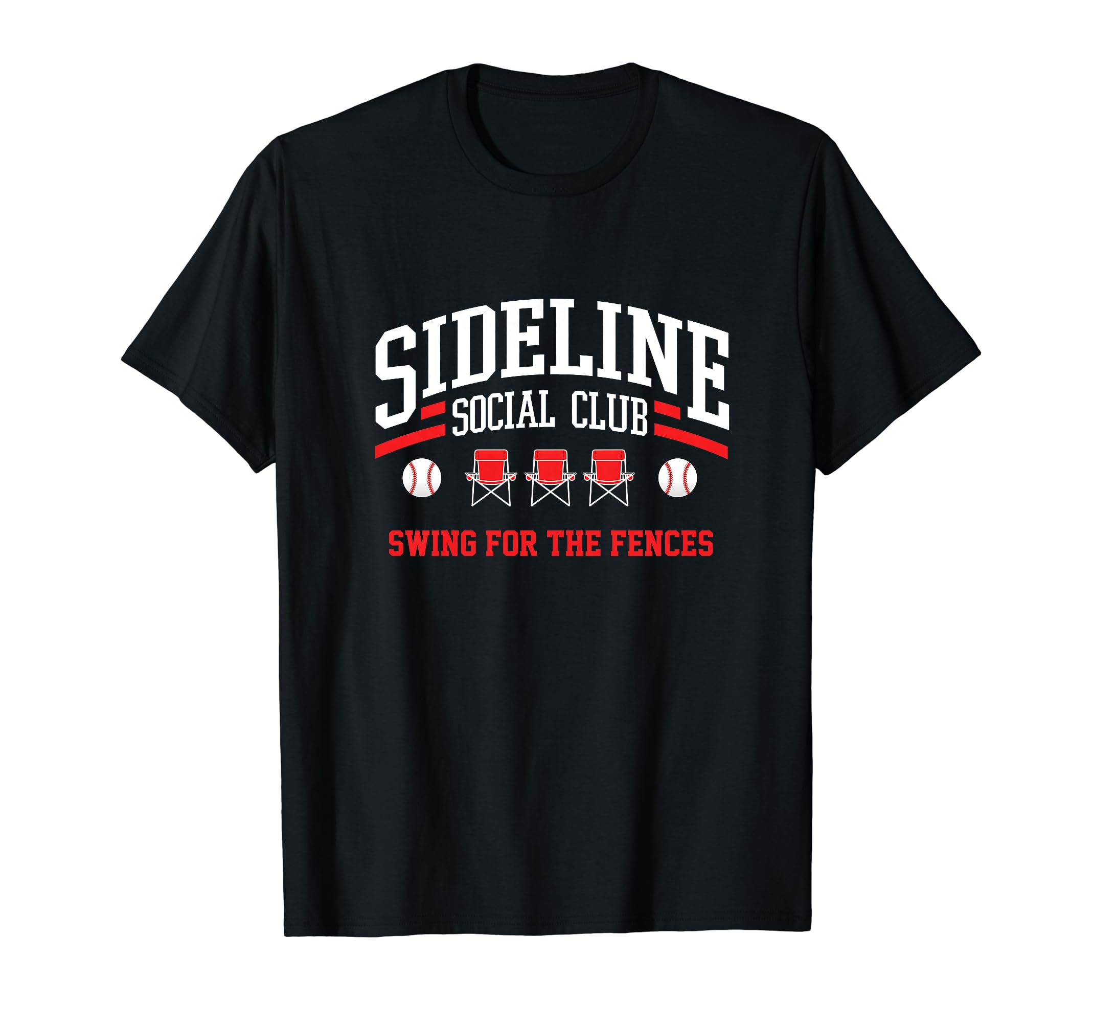 Baseball Sideline Social Club Baseball T-Shirt - Aesthetic Graphic Unisex - T-Shirt, Sweatshirt, Hoodie