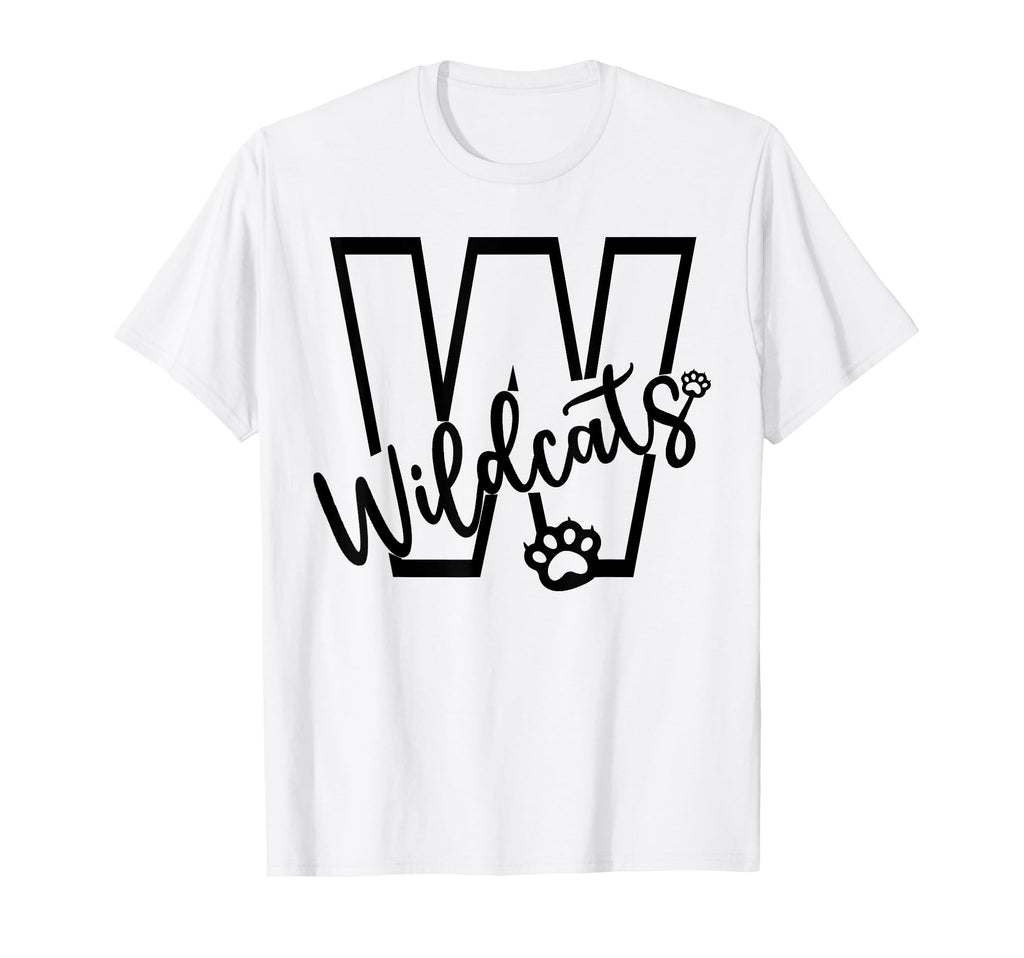 Wildcats School Sports Fan Team Spirit T-Shirt - Trendy Graphic for Adults - T-Shirt, Sweatshirt, Hoodie