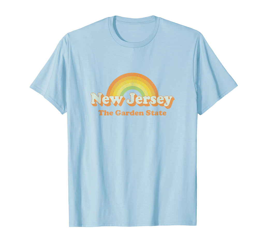 New Jersey 70S Nj Rainbow T-Shirt - Novelty Apparel Unisex - T-Shirt, Sweatshirt, Hoodie
