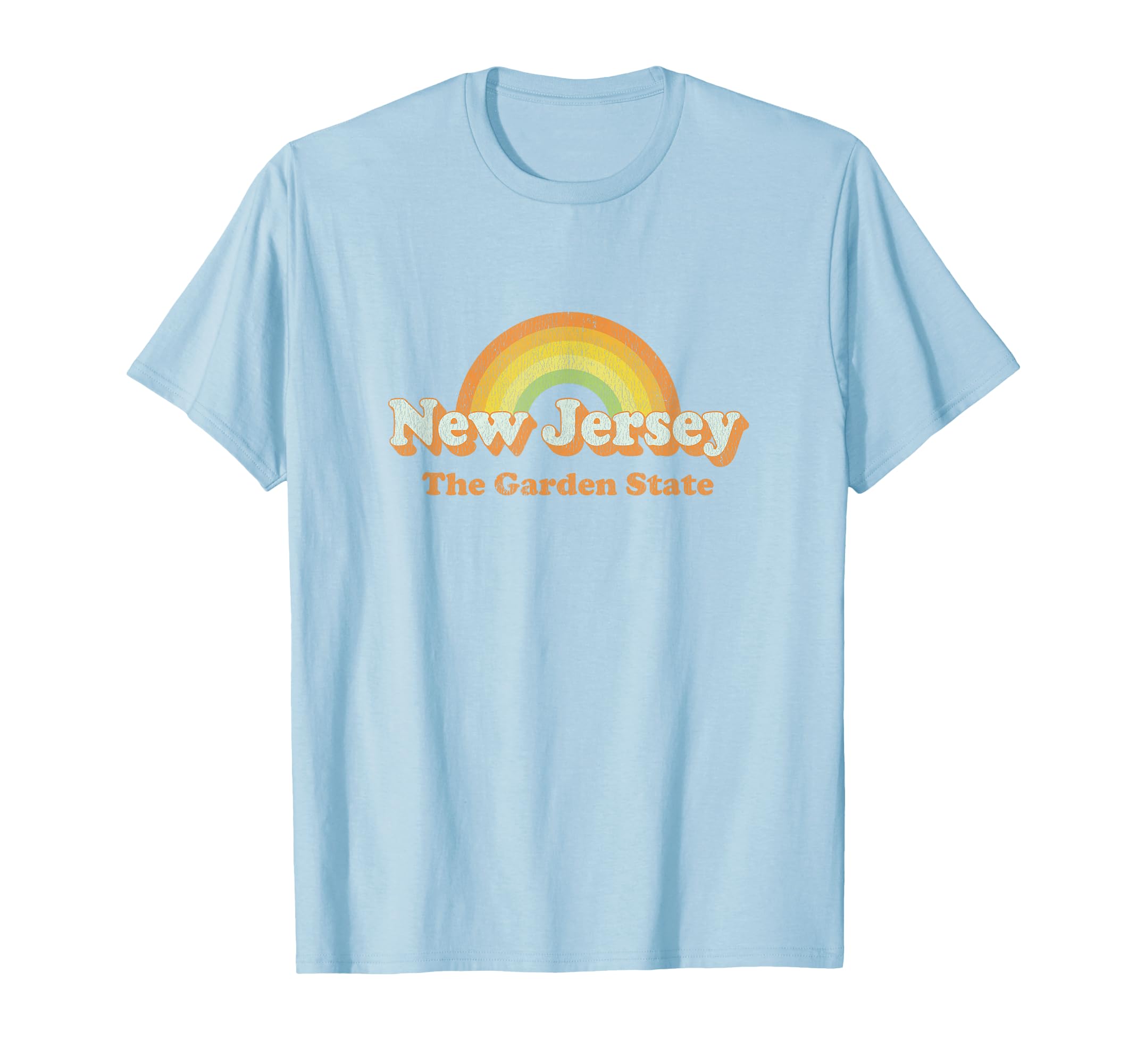 New Jersey 70S Nj Rainbow T-Shirt - Novelty Apparel Unisex - T-Shirt, Sweatshirt, Hoodie