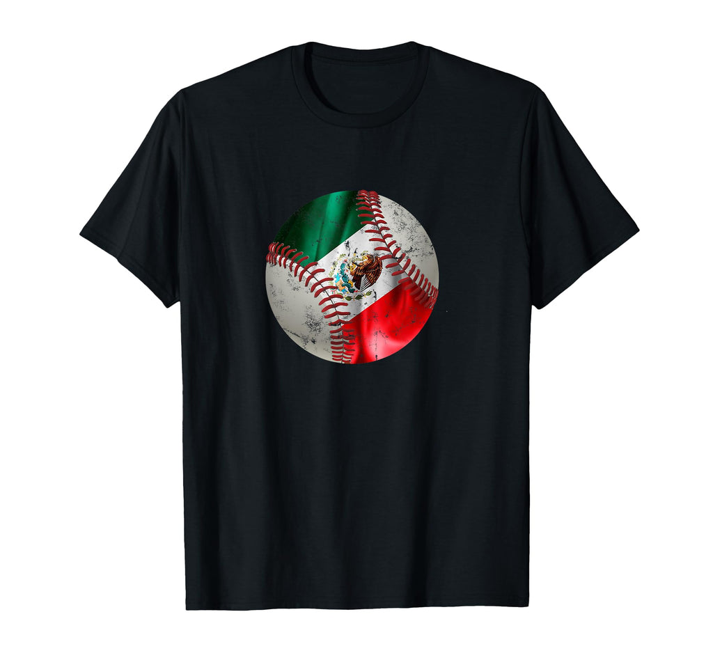 Mexican Baseball Flag Baseball T-Shirt - Fun Novelty Design for Adults - T-Shirt, Sweatshirt, Hoodie
