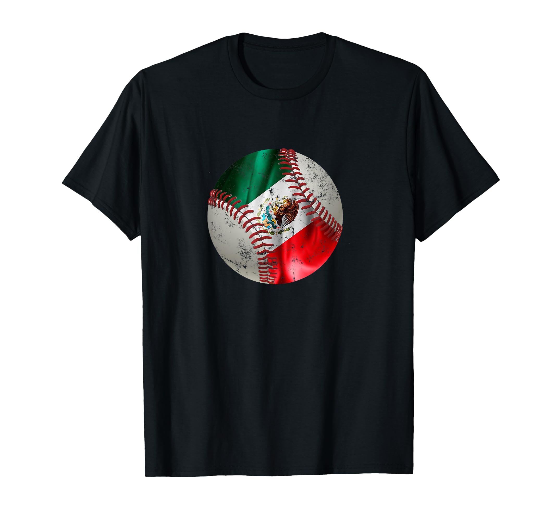 Mexican Baseball Flag Baseball T-Shirt - Fun Novelty Design for Adults - T-Shirt, Sweatshirt, Hoodie