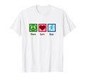 Peace Love Run Running Gift T-Shirt - Unique Graphic Men Women - T-Shirt, Sweatshirt, Hoodie