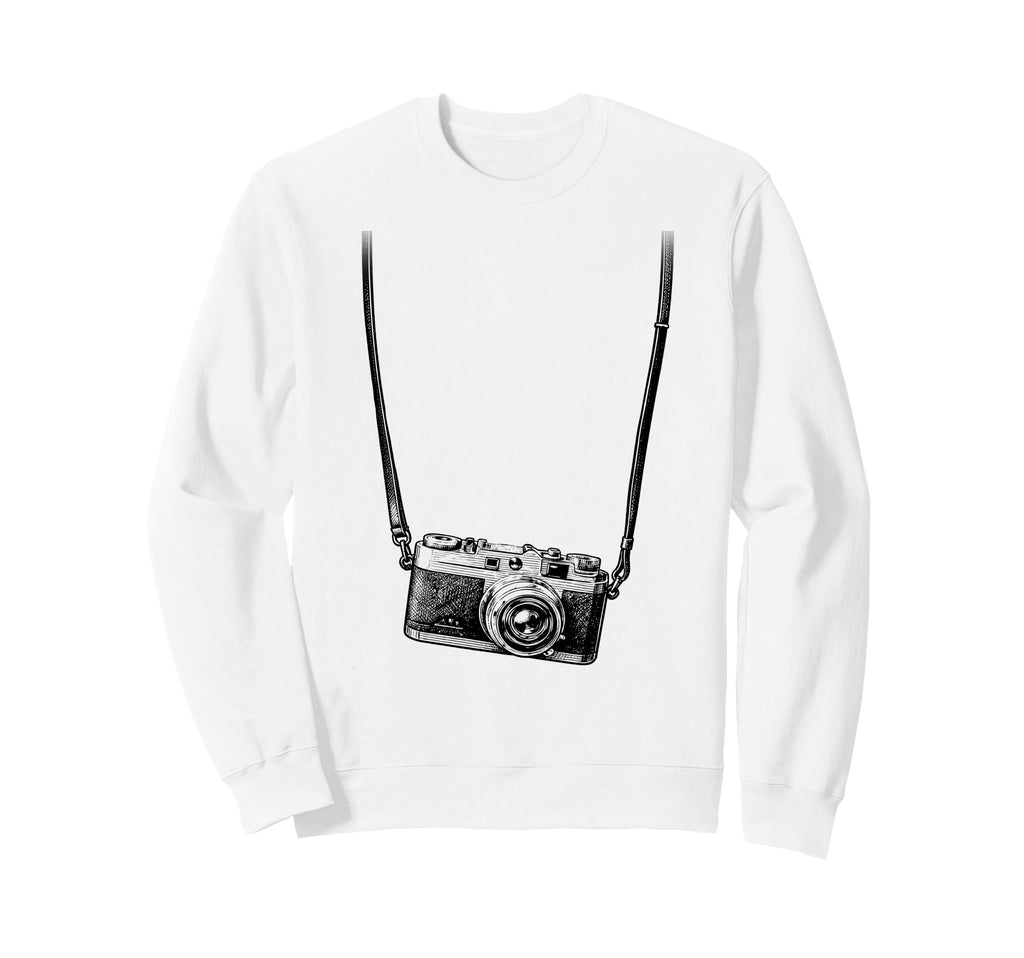 Camera Photographer Funny Sweatshirt - Aesthetic Graphic for Adults - T-Shirt, Sweatshirt, Hoodie