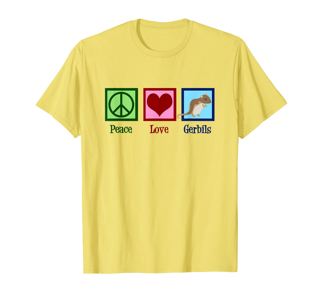 Peace Love Gerbils T-Shirt - Trendy Graphic Unisex - T-Shirt, Sweatshirt, Hoodie