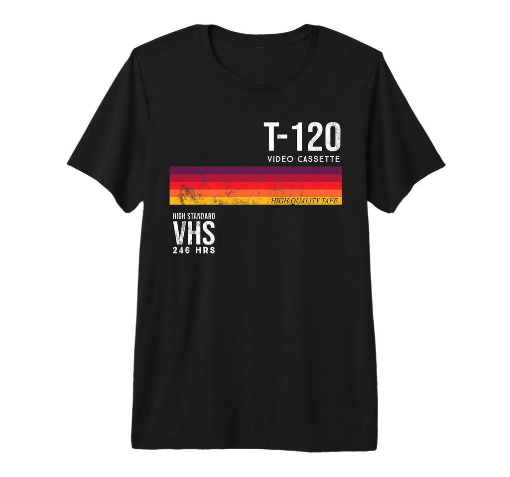 80S Video Cassette Tape Vhs T-Shirt - Novelty Apparel Men Women - T-Shirt, Sweatshirt, Hoodie