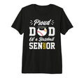 Proud Dad Baseball Senior 2025 Dad T-Shirt - Graphic Print Unisex - T-Shirt, Sweatshirt, Hoodie