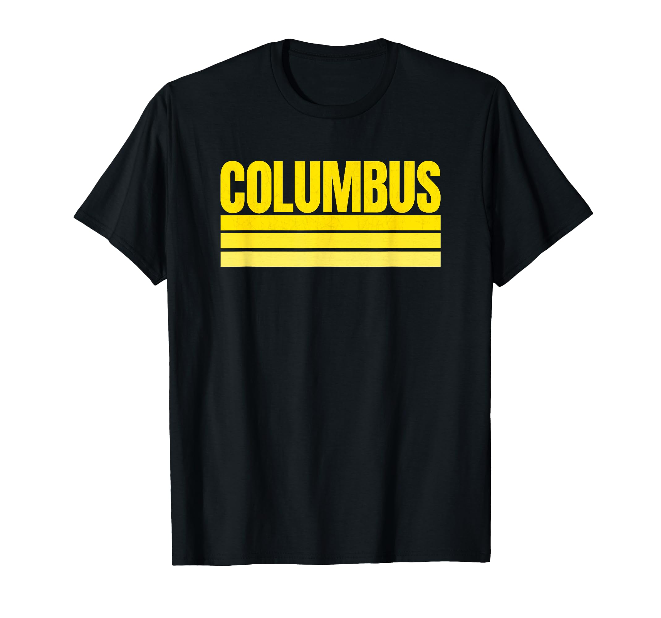 Yellow Columbus Yellow Stripes T-Shirt - Fun Novelty Design Men Women - T-Shirt, Sweatshirt, Hoodie