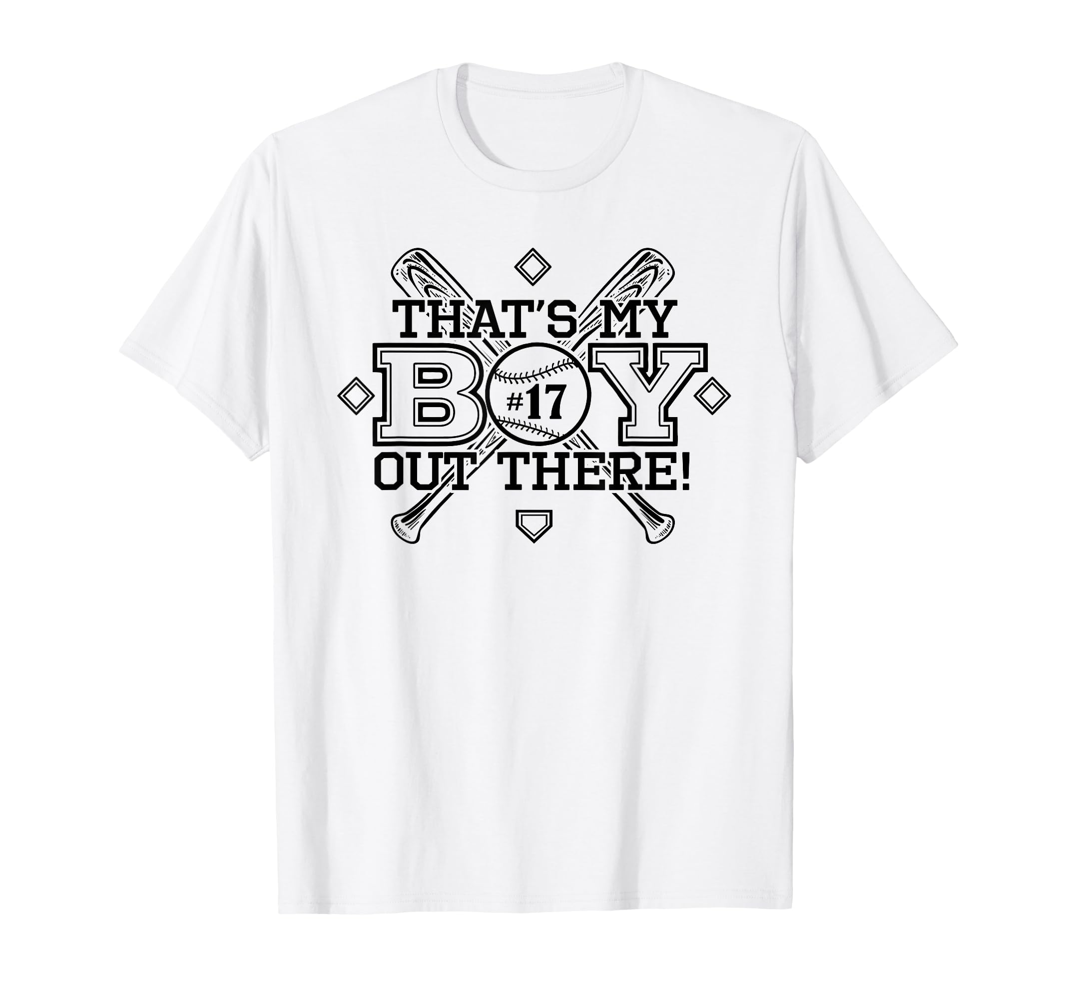 Baseball Mom Dad Thats My Proud T-Shirt - Custom Art Print for Adults - T-Shirt, Sweatshirt, Hoodie