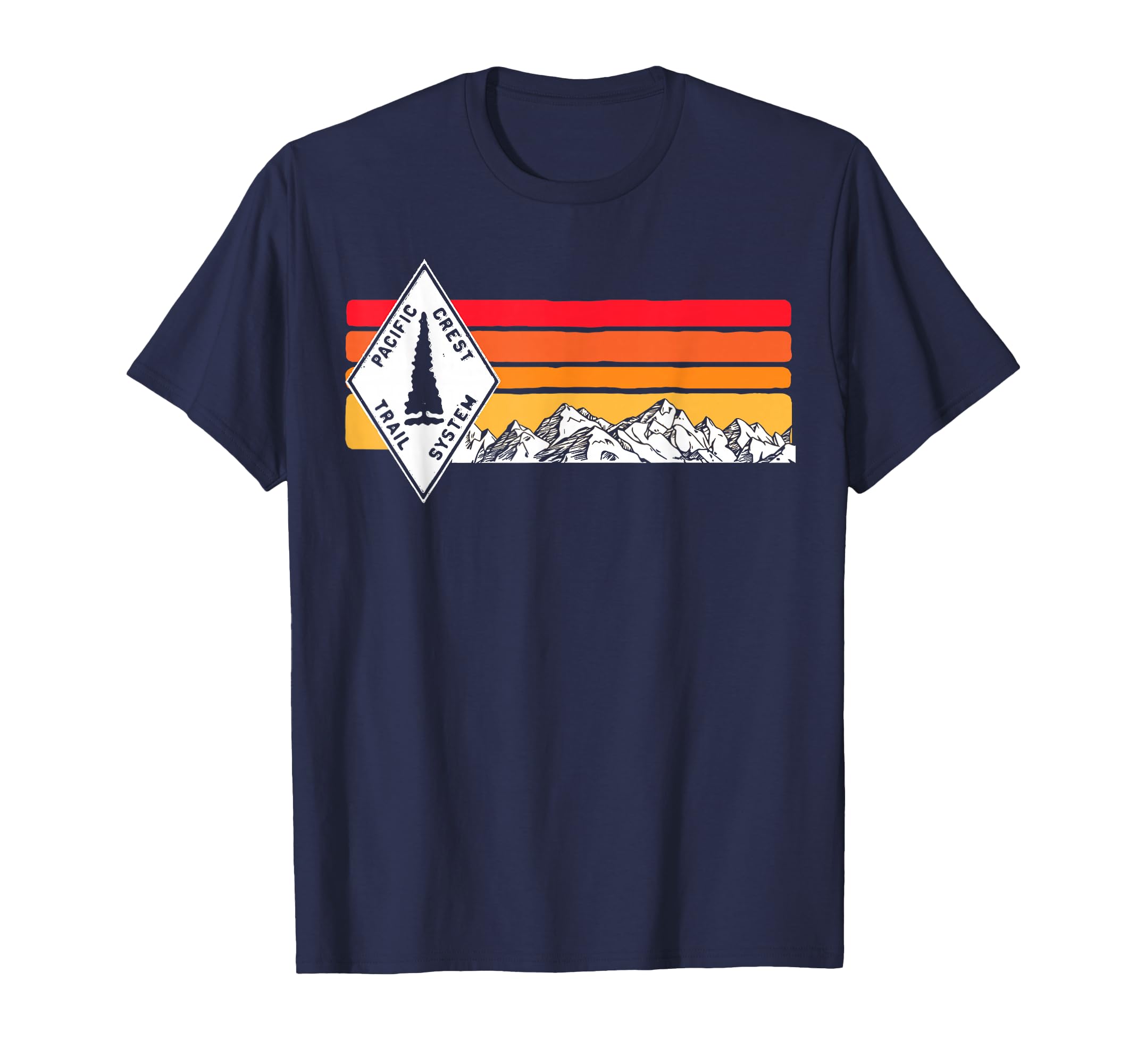 Pacific Crest Trail Marker Mountains T-Shirt - Minimalist Print for Adults - T-Shirt, Sweatshirt, Hoodie