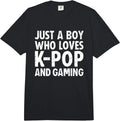 Just a Boy Who Loves Kpop and Gaming Merch - Adult & Kids T-Shirts, Sweatshirts & Hoodies apparel design preview 1