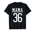 Number 36 Mama Biggest Fan Spirit Wear T-Shirt - Graphic Print for Adults - T-Shirt, Sweatshirt, Hoodie