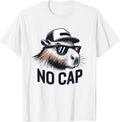 Capybara No Cap, Meme Cute Funny Capy Animal - Adult & Kids T-Shirts, Sweatshirts & Hoodies apparel design preview 1