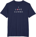 I Love Gumbo Funny Text Merch - Adult & Kids T-Shirts, Sweatshirts & Hoodies apparel design preview 1