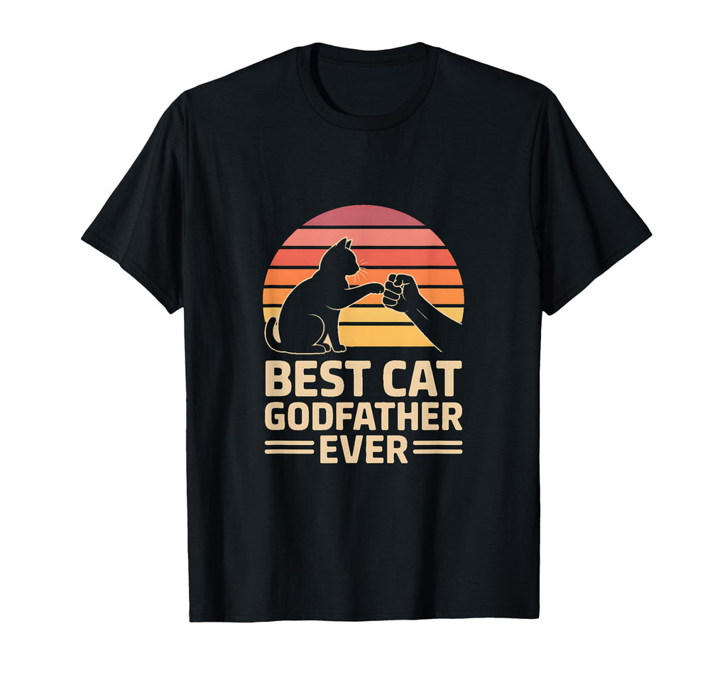 Best Cat Godfather Ever Cat Lover T-Shirt - Custom Art Print for Adults - T-Shirt, Sweatshirt, Hoodie