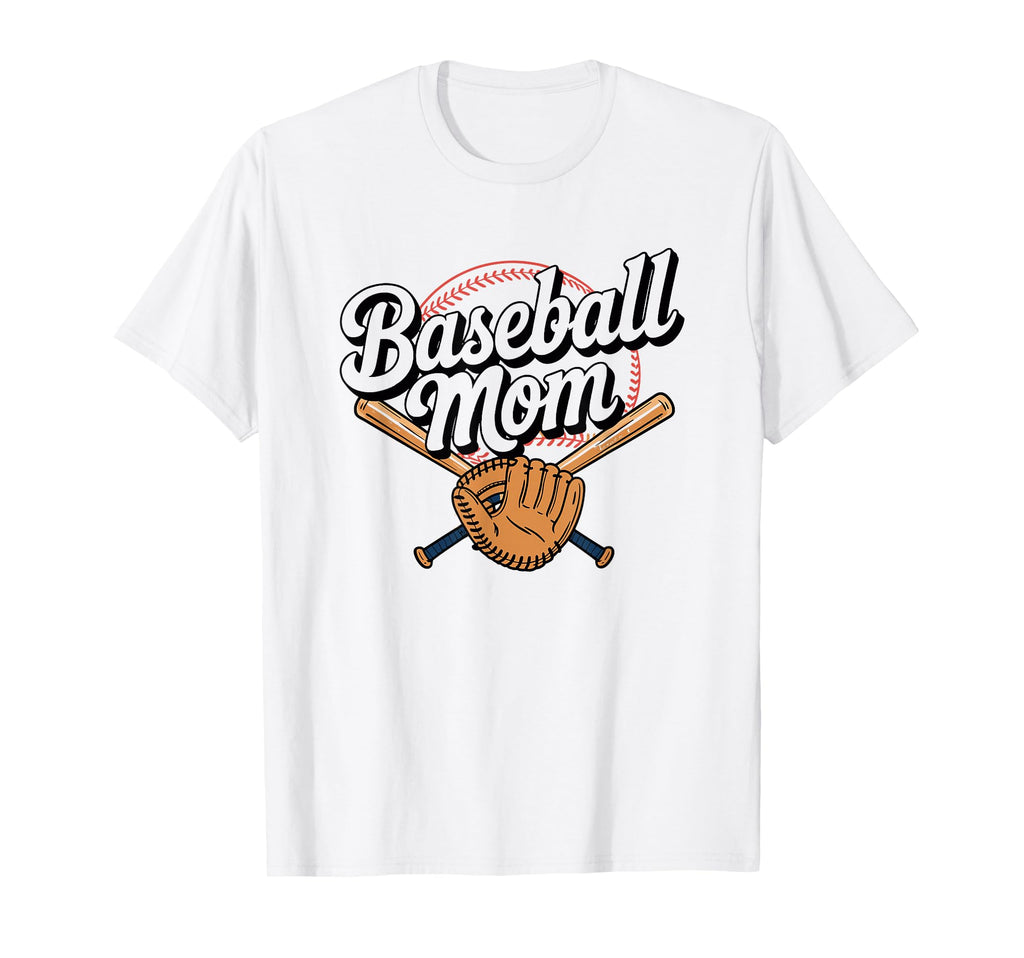 Baseball Mom Game Day T-Shirt - Unique Graphic Men Women - T-Shirt, Sweatshirt, Hoodie