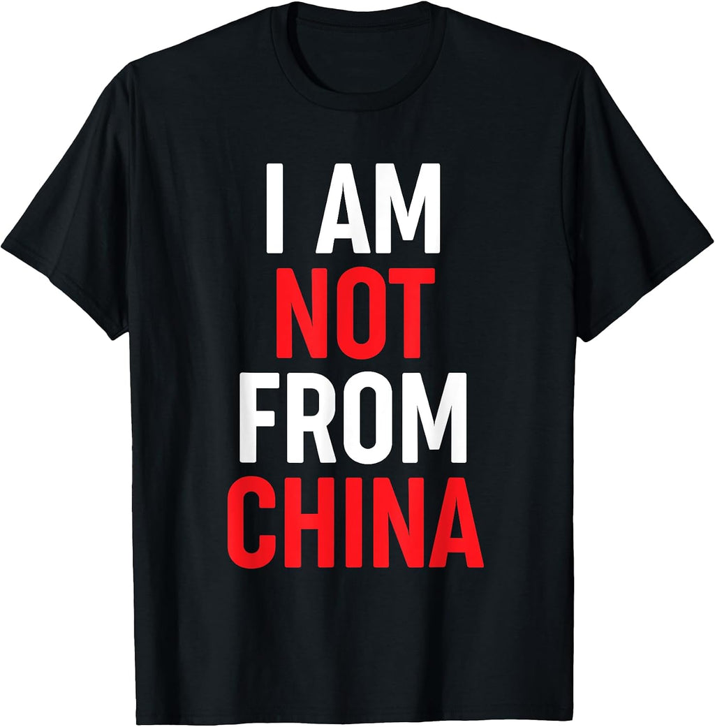 I Am Not From China Funny Asian Merch - Adult & Kids T-Shirts, Sweatshirts & Hoodies apparel design preview 1