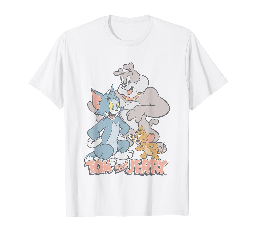 Tom And Jerry Pastel Pals Group Shot T-Shirt - Graphic Print Men Women - T-Shirt, Sweatshirt, Hoodie