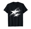 Y2K 90S Tattoo Styl Double Star T-Shirt - Fun Novelty Design Unisex - T-Shirt, Sweatshirt, Hoodie