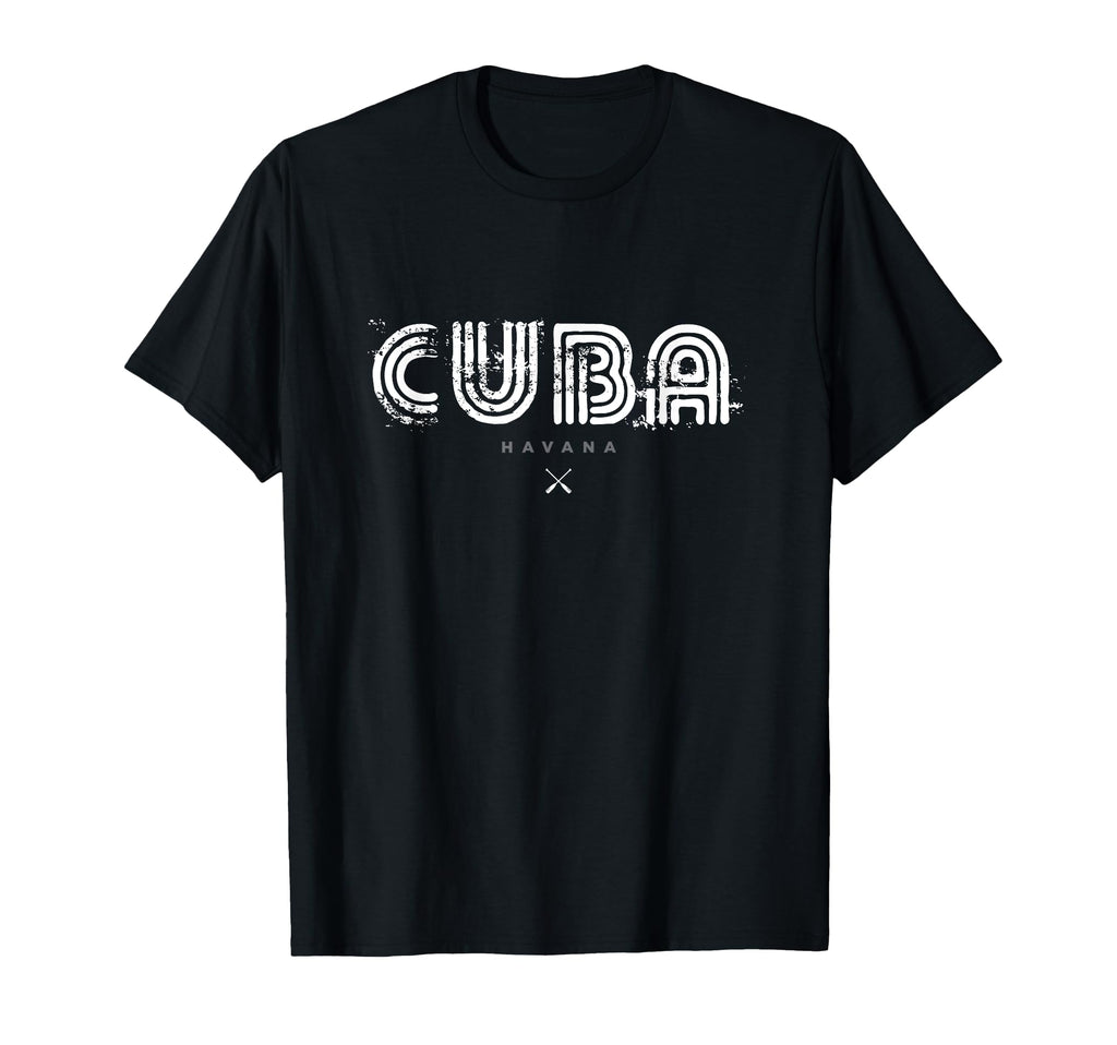 Cuba 70S 80S Type T-Shirt - Fun Novelty Design for Adults - T-Shirt, Sweatshirt, Hoodie