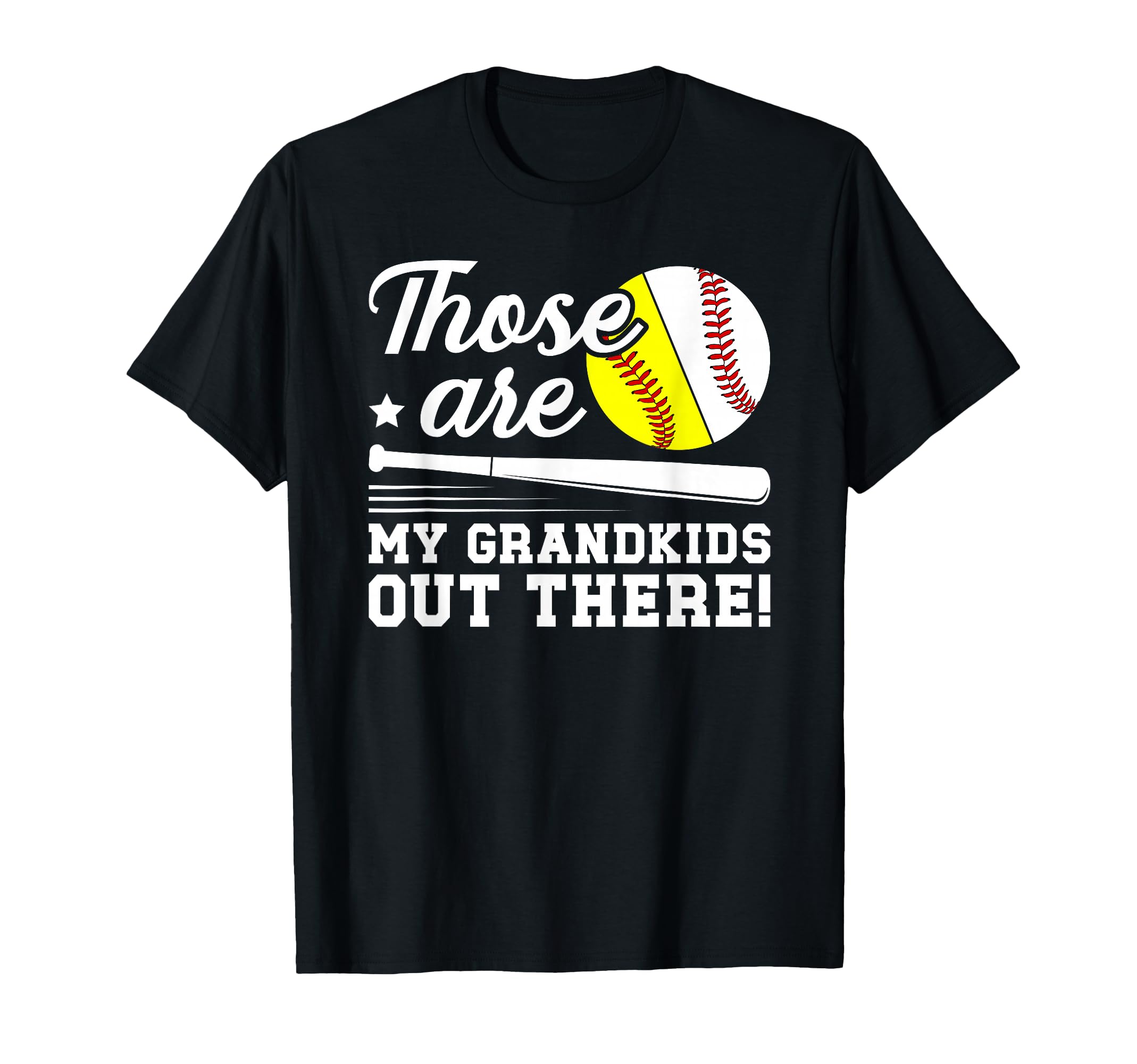 Those Are My Grandkids Baseball T-Shirt - Casual Everyday Wear for Adults - T-Shirt, Sweatshirt, Hoodie