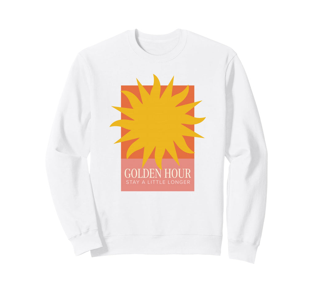 Golden Hour Stay Little Longer Sweatshirt - Trendy Graphic for Adults - T-Shirt, Sweatshirt, Hoodie