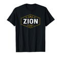 Zion National Park Utah Hexagon T-Shirt - Streetwear Style for Adults - T-Shirt, Sweatshirt, Hoodie
