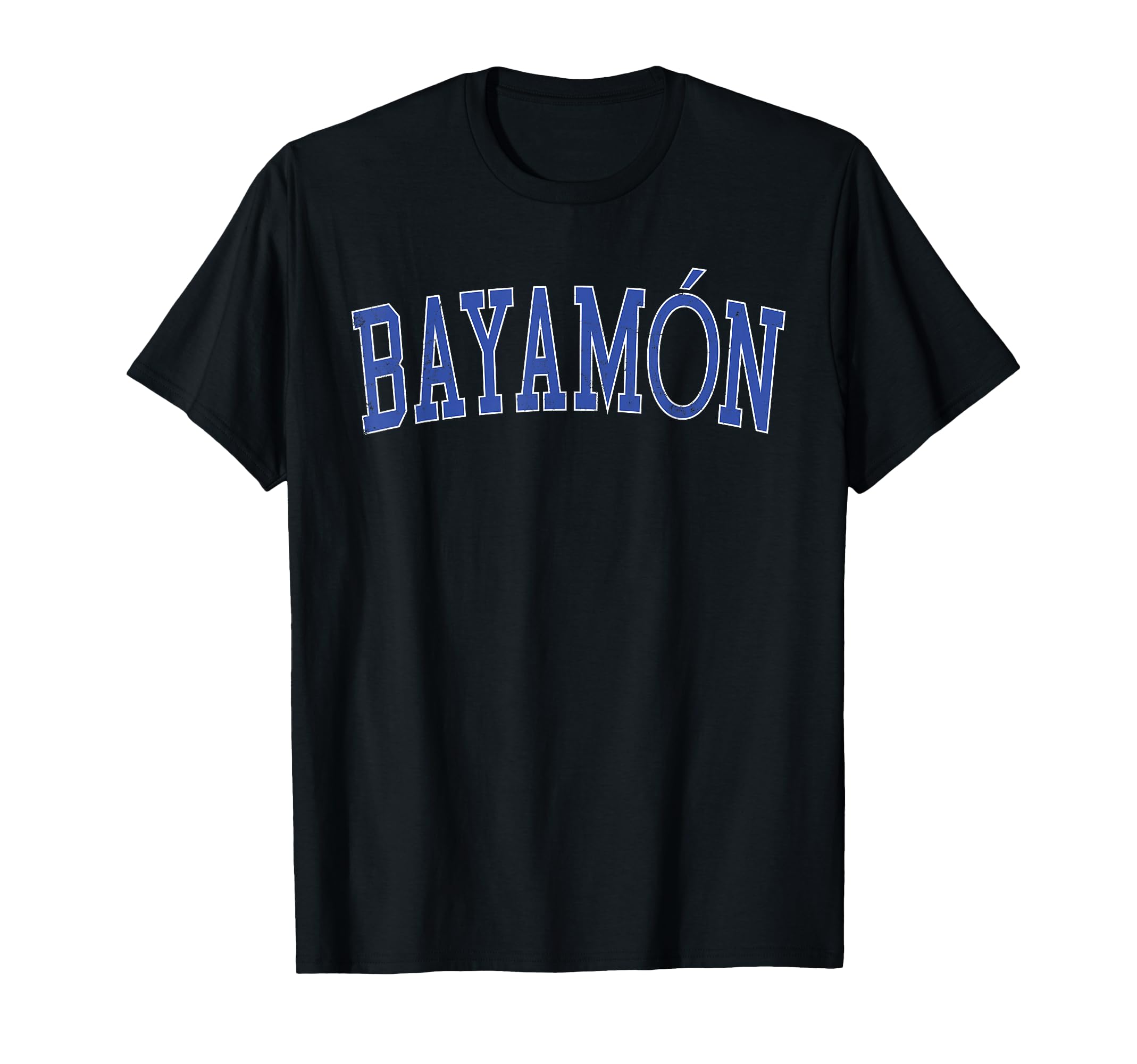 Bayam N Pr Distressed Blue Varsity T-Shirt - Graphic Print Unisex - T-Shirt, Sweatshirt, Hoodie