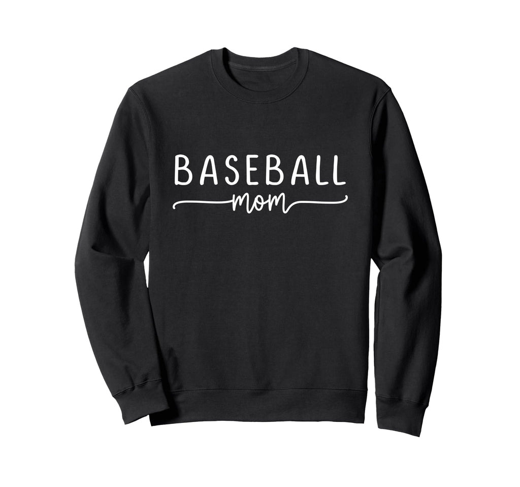 Baseball Mom Sports Ballpark Mother Sweatshirt - Trendy Graphic Unisex - T-Shirt, Sweatshirt, Hoodie