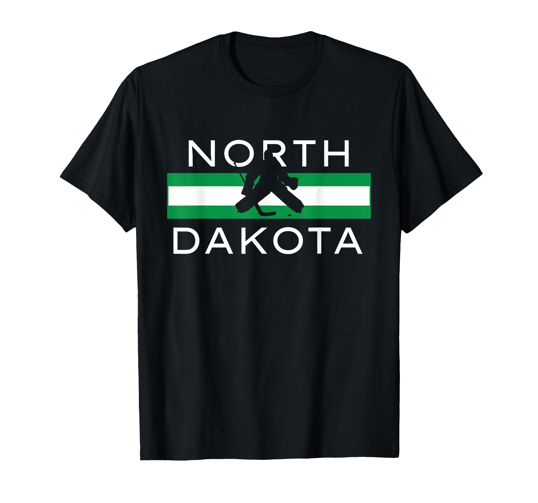 North Dakota Goalie Ice Hockey T-Shirt - Casual Everyday Wear Men Women - T-Shirt, Sweatshirt, Hoodie