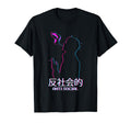 Anti Social Smoking Anime Japanese T-Shirt - Novelty Apparel for Adults - T-Shirt, Sweatshirt, Hoodie