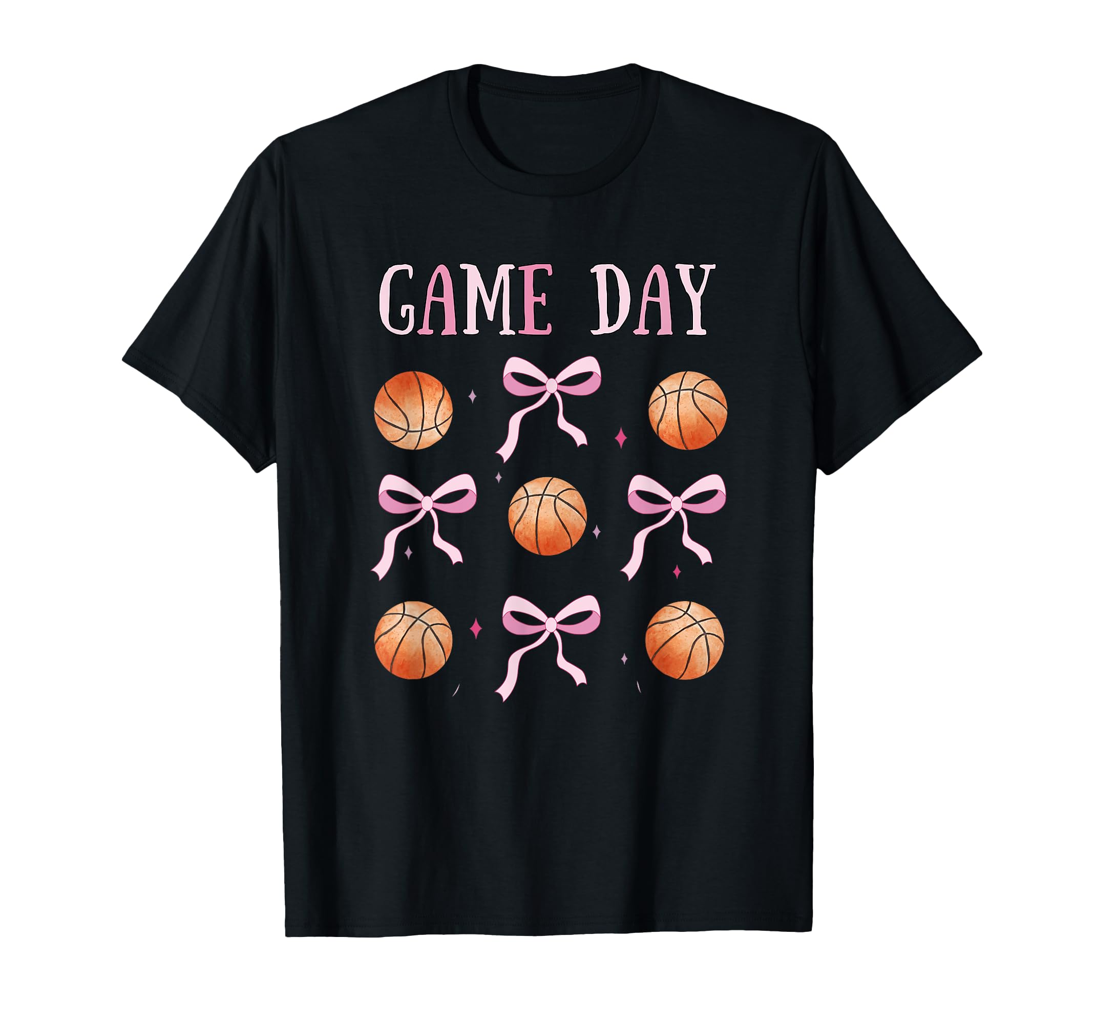 Basketball Game Day Coquette Mom T-Shirt - Fun Novelty Design Men Women - T-Shirt, Sweatshirt, Hoodie