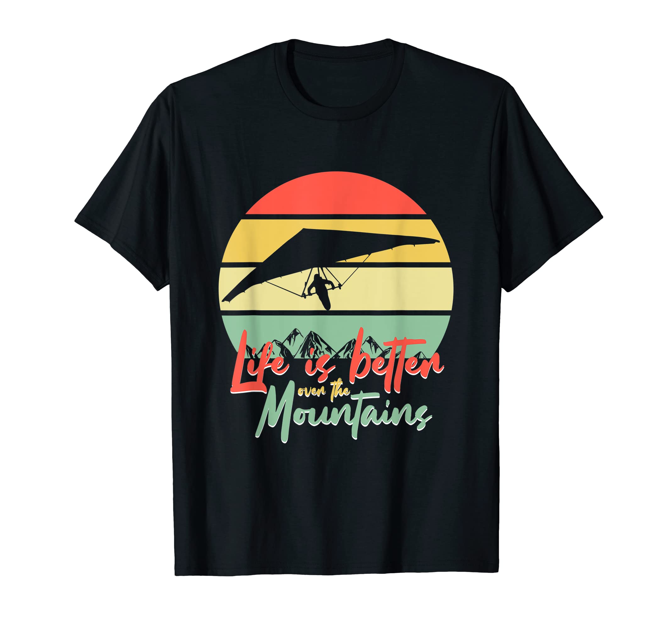 Hang Glider Sunset Delta Glider T-Shirt - Custom Art Print Unisex - T-Shirt, Sweatshirt, Hoodie