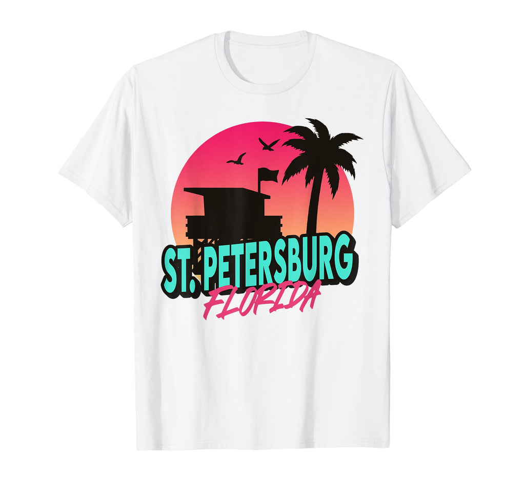 St Petersburg Florida Palm Trees Fl T-Shirt - Minimalist Print for Adults - T-Shirt, Sweatshirt, Hoodie