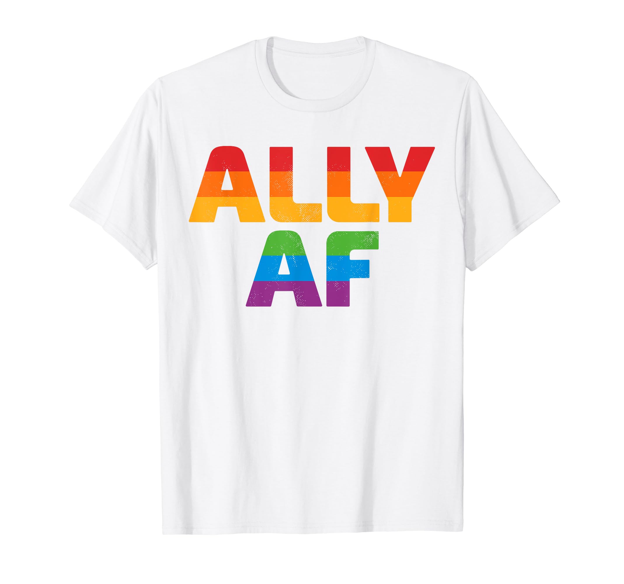 Lgbtq Ally Af Lesbian Gay Pride Lgbt T-Shirt - Minimalist Print Men Women - T-Shirt, Sweatshirt, Hoodie