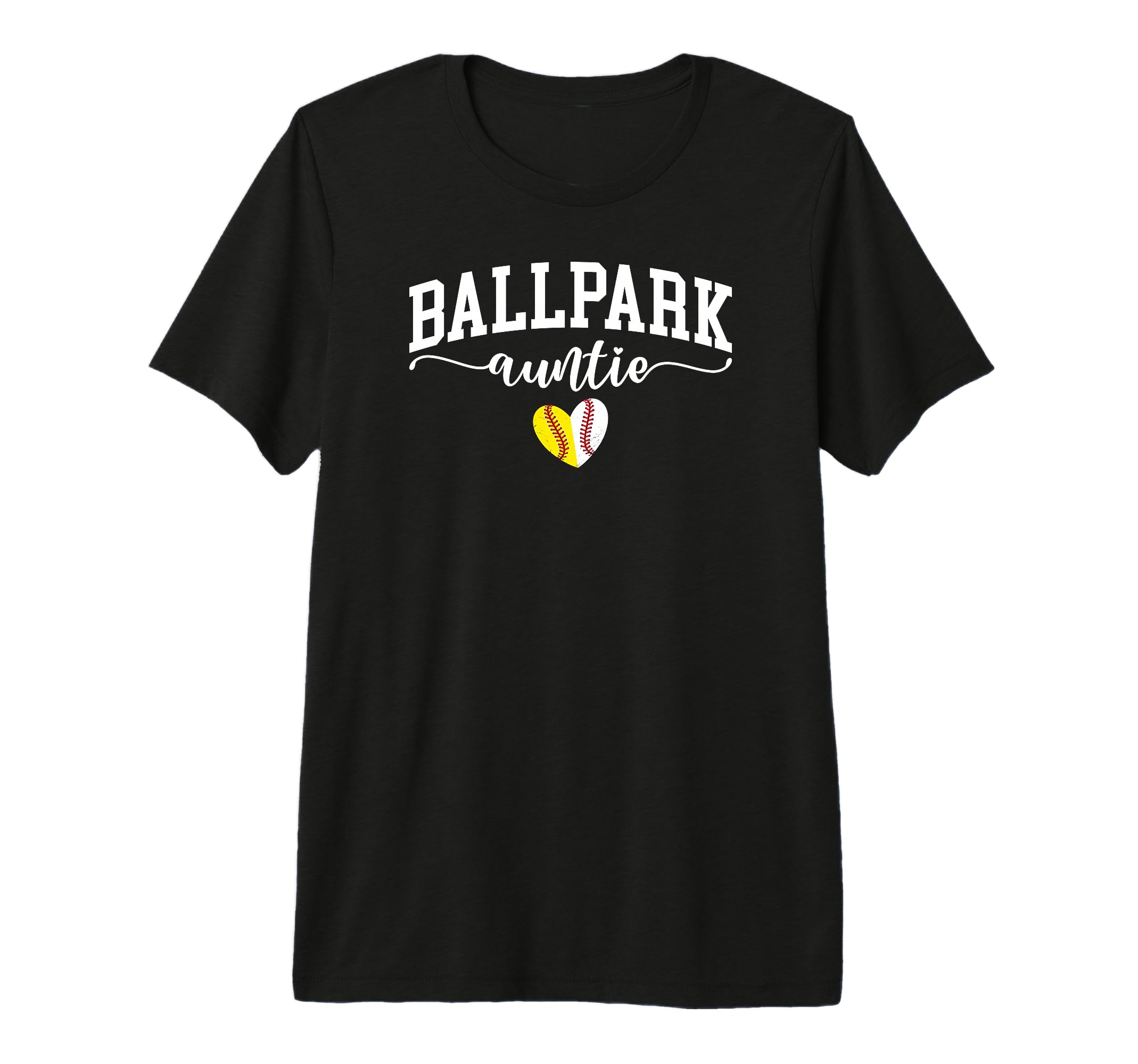 Ballpark Auntie Softball Baseball Aunt T-Shirt - Novelty Apparel Unisex - T-Shirt, Sweatshirt, Hoodie