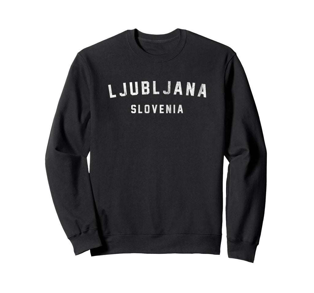 Varsity Ljubljana Slovenia Sweatshirt - Minimalist Print Unisex - T-Shirt, Sweatshirt, Hoodie