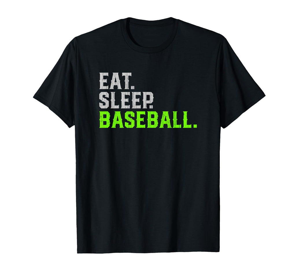 Eat Sleep Baseball Repeat T-Shirt - Aesthetic Graphic Unisex - T-Shirt, Sweatshirt, Hoodie