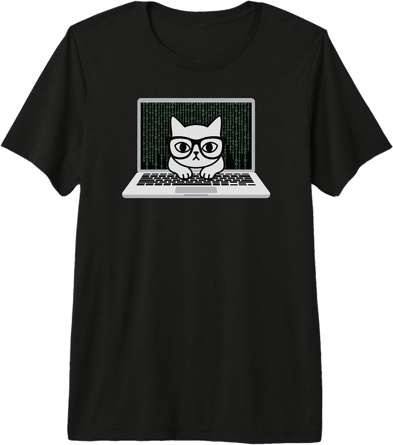 Techie Feline Coder Gear - Adult & Kids T-Shirts, Sweatshirts & Hoodies apparel design preview 1