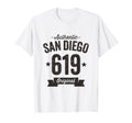 619 San Diego Area Code T-Shirt - Casual Everyday Wear for Adults - T-Shirt, Sweatshirt, Hoodie