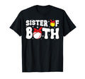 Sister Both Groovy Softball Baseball T-Shirt - Unique Graphic Men Women - T-Shirt, Sweatshirt, Hoodie
