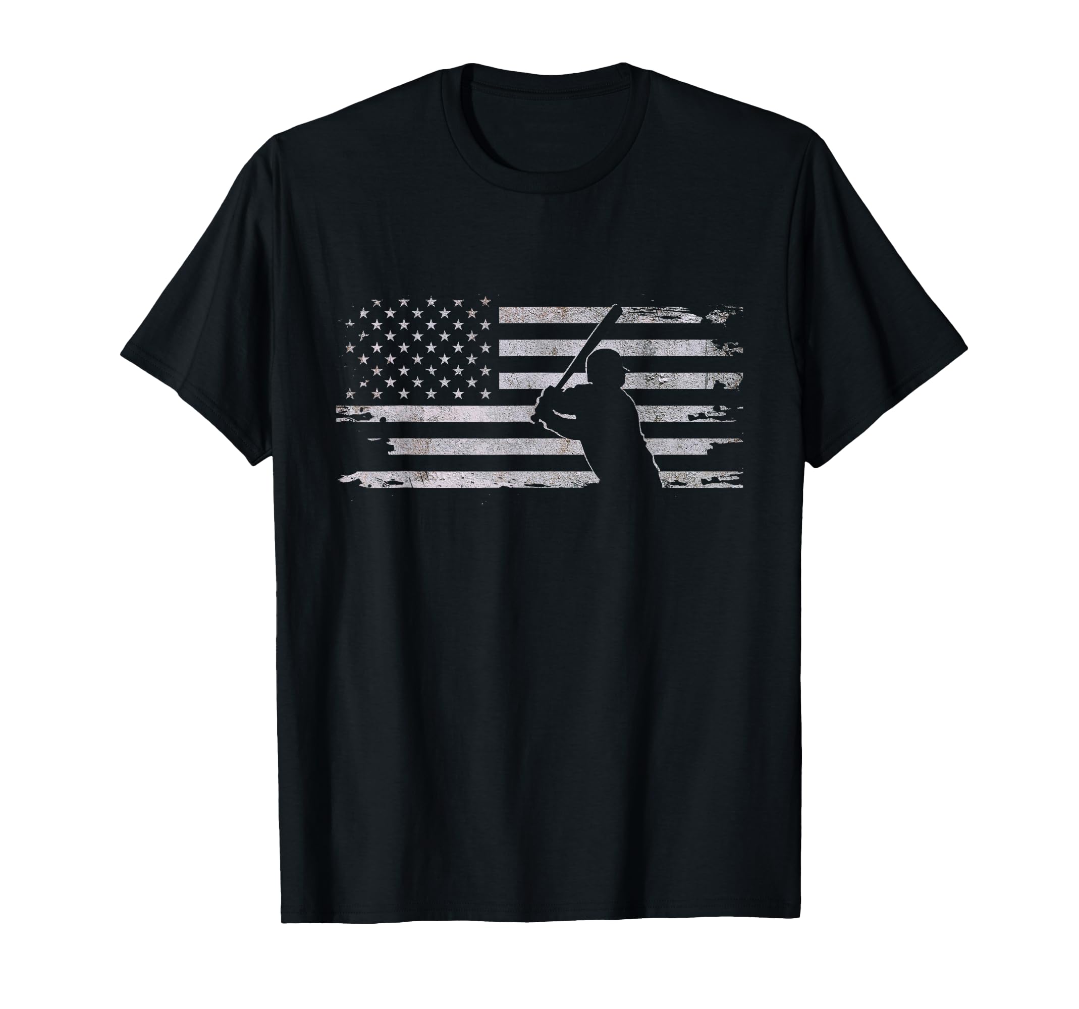 American Flag Baseball Baseball T-Shirt - Minimalist Print Unisex - T-Shirt, Sweatshirt, Hoodie