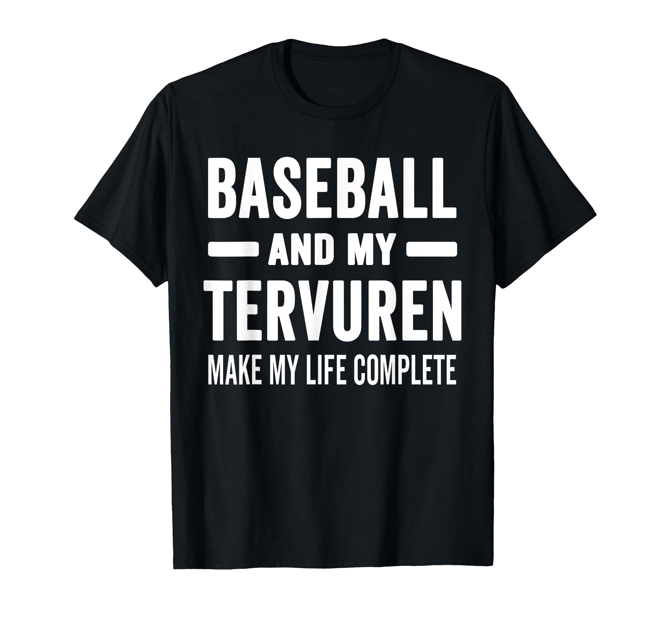 Baseball And My Tervuren Mama Dog T-Shirt - Custom Art Print for Adults - T-Shirt, Sweatshirt, Hoodie